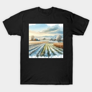 Winter Fields Winter Landscape T-Shirt